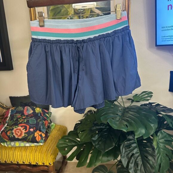 Stylish Blue Mini Skort - Picture 4 of 5